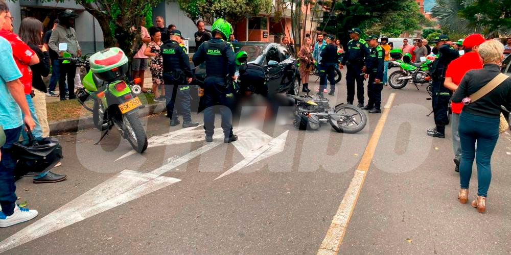 Agudelo Montaño murió en el lugar de los hechos. /FOTO: ANDRÉS FELIPE OSORIO GARCÍA