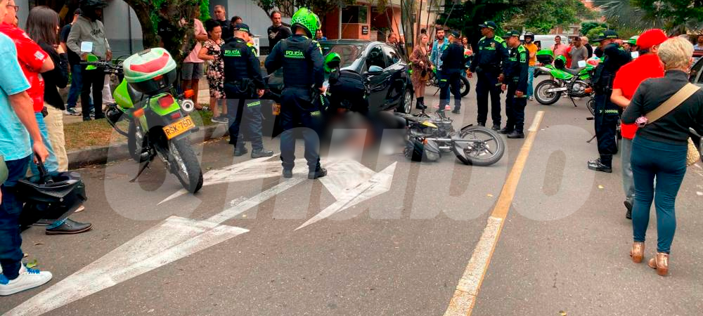 Agudelo Montaño murió en el lugar de los hechos. /FOTO: ANDRÉS FELIPE OSORIO GARCÍA