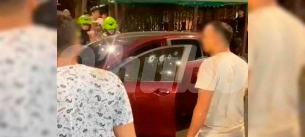 Así quedó el vehículo tras el ataque. /FOTO: CAPTURA DE VIDEO