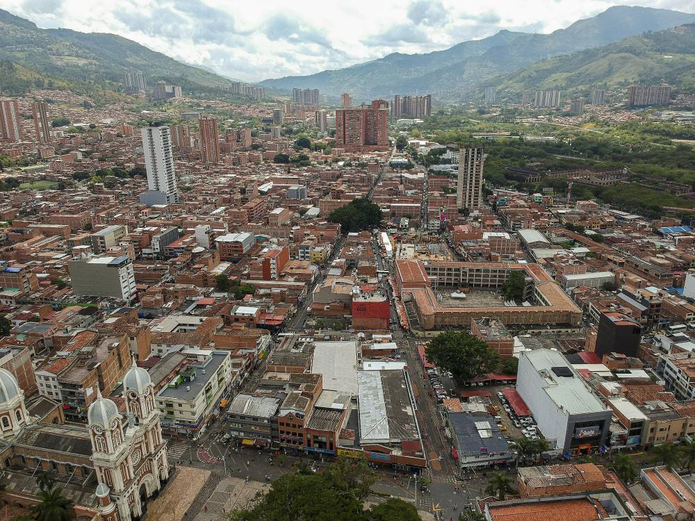 Panorámicas del municipio de Bello, donde fueron robadas las personas por la mujer. FOTO: ARCHIVO -CARLOS ALBERTO VELÁSQUEZ