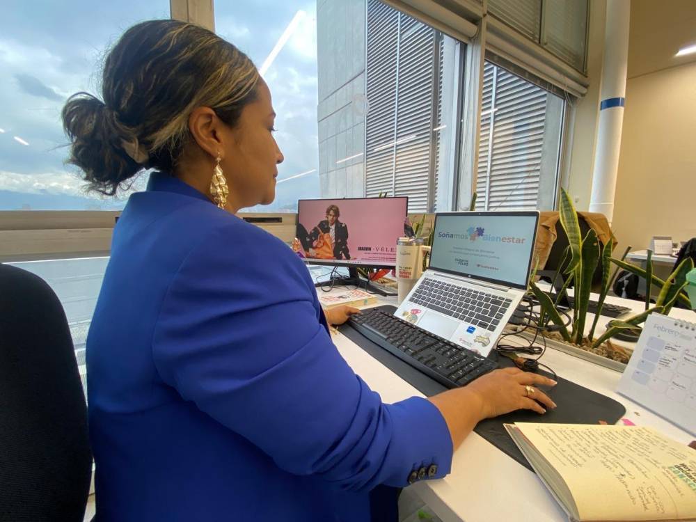 Paula Andrea Jaramillo Lopera representa con orgullo a Cueros Vélez. FOTO: JAIDER ESCOBAR