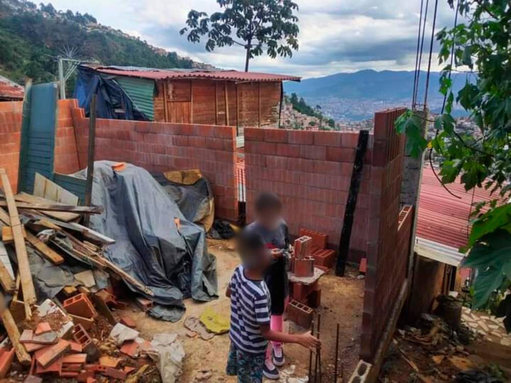 Luis Javier y su esposa estaban construyendo una casa en Bello porque ese era su sueño. /FOTO: CORTESÍA