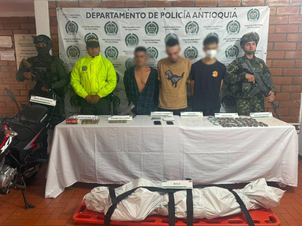 En el operativo fue abatido alias Caníbal. FOTO: POLICÍA NACIONAL