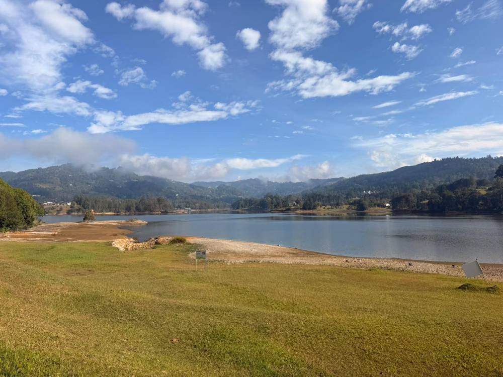 Así está el embalse La Fe. FOTO: EPM