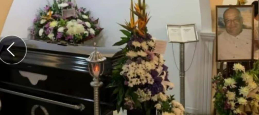 Así fue el velorio de Hugo Enrique. /FOTO: REDES SOCIALES