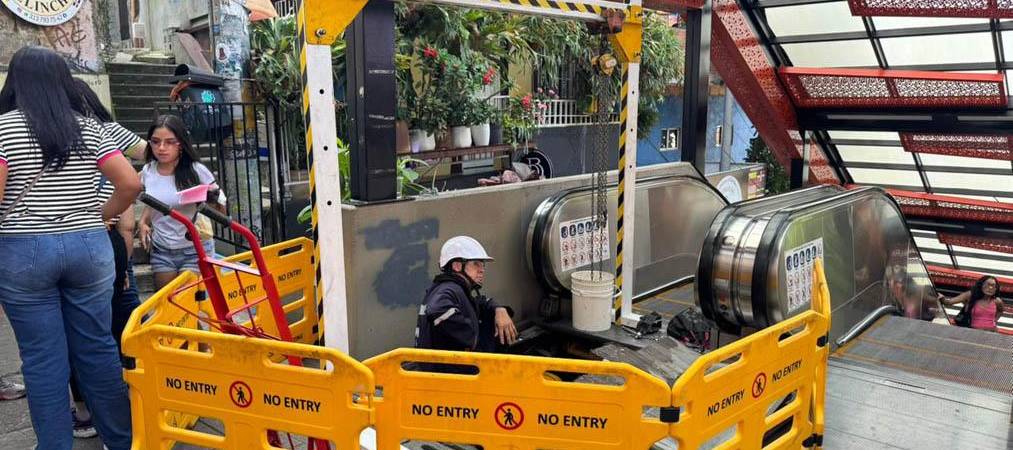 Este mantenimiento busca garantizar que este corredor siga funcionando por muchos años más. / FOTO: ALCALDÍA DE MEDELLÍN