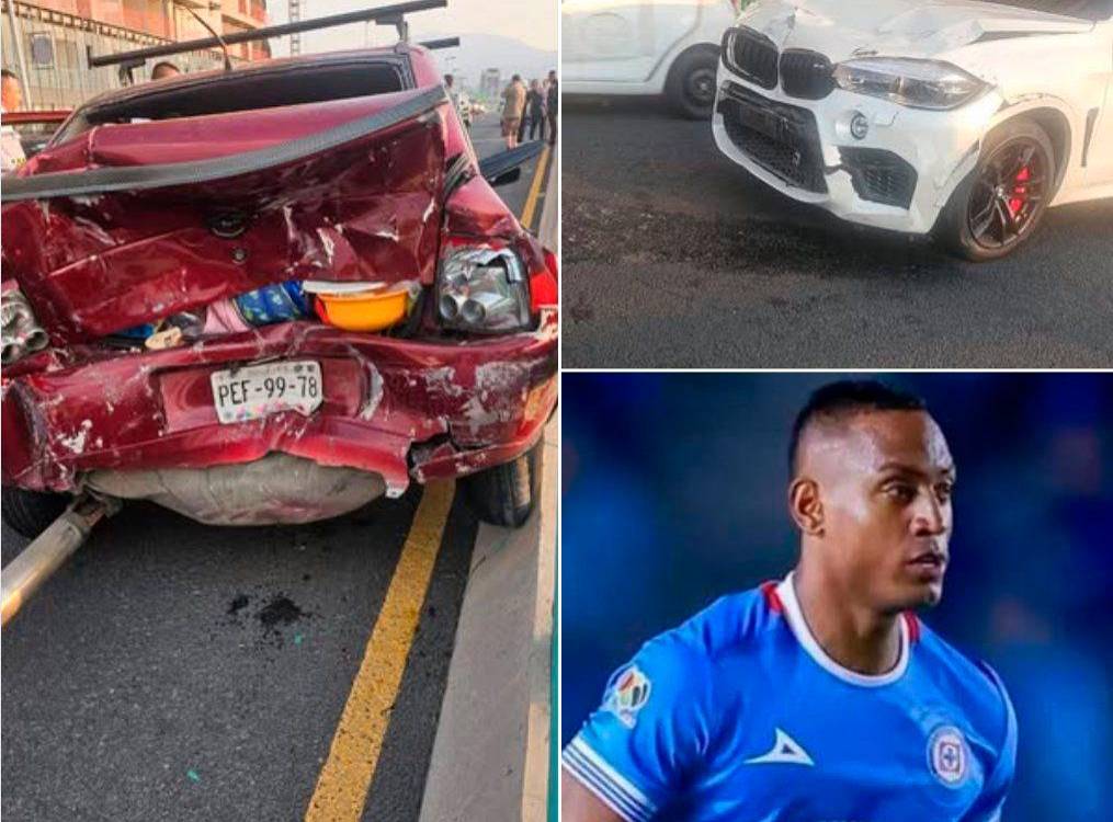 Así quedaron los vehículos en el accidente en el que estuvo involucrado Willer Ditta. /FOTO: X @PasegolNoticias