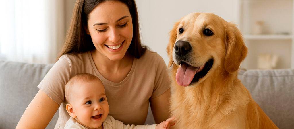 Bebés y mascotas: beneficios y recomendaciones