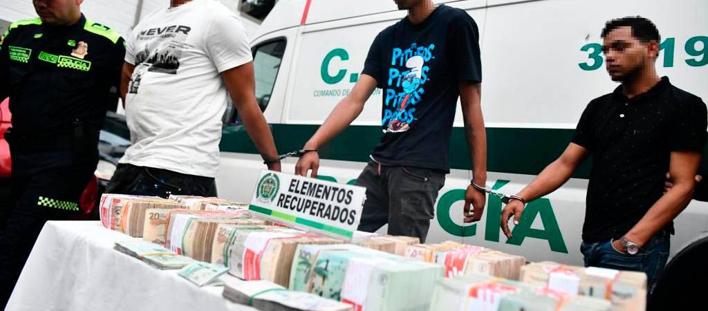 Los 3 capturados son de nacionalidad venezolana. /FOTO: POLICÍA NACIONAL