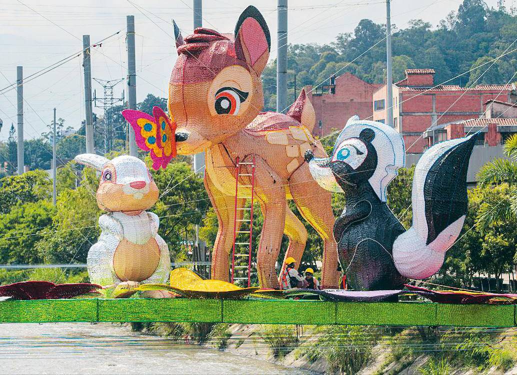 Mientras dan los permisos en este tramo, en Parques del Río ya se pueden ver algunas figuras instaladas. / FOTO: CORTESÍA