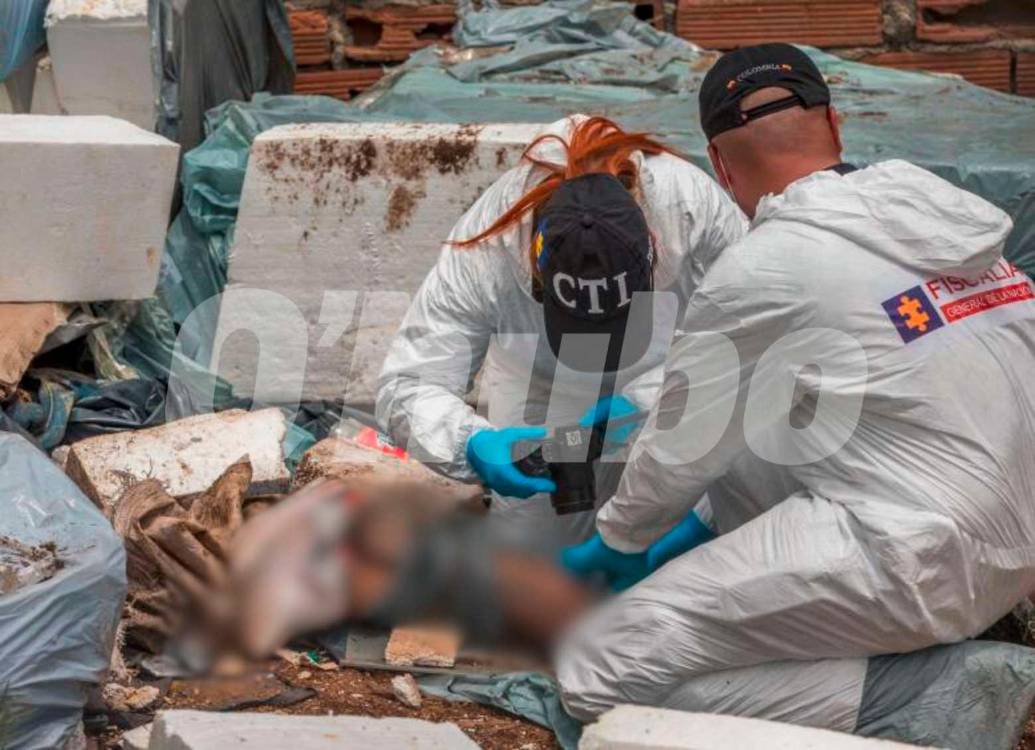 Este fue el momento de la inspección judicial al cadáver de la mujer. /FOTO: ARCHIVO