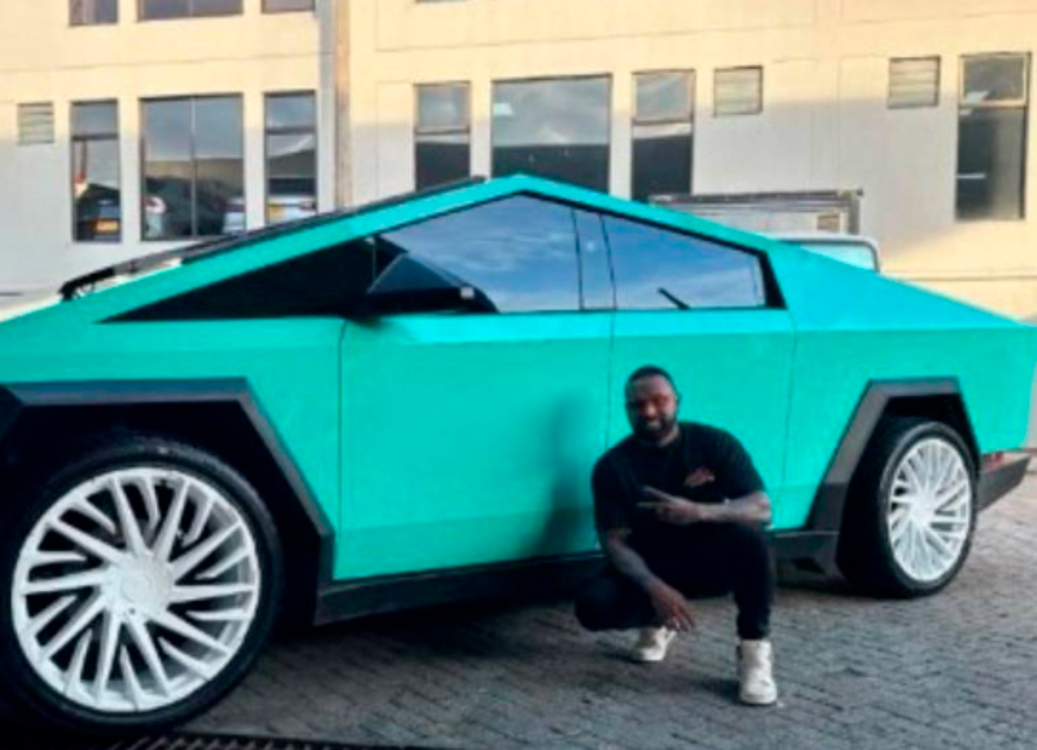 Kevin Thobias habia compartido por medio de las redes sociales los cambios realizados a su Cybertuck. /FOTO: REDES SOCIALES