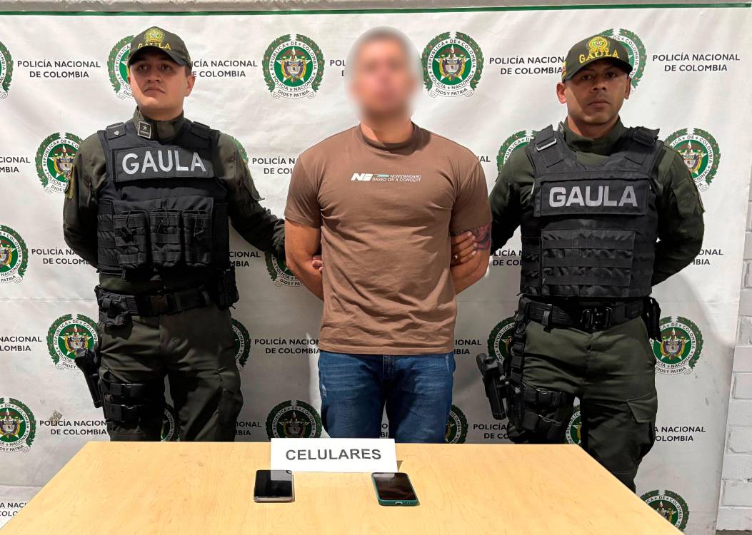 $!Así presentaron la captura de alias Pecas. /FOTO: POLICÍA NACIONAL