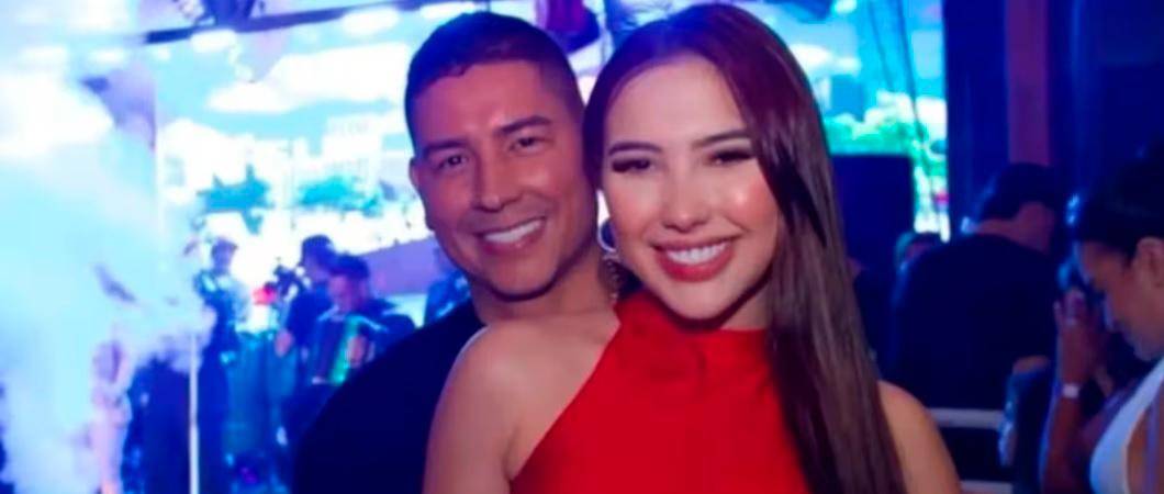 Aída Victoria Merlano y su actual pareja, Juan David Tejada. /FOTO: REDES SOCIALES