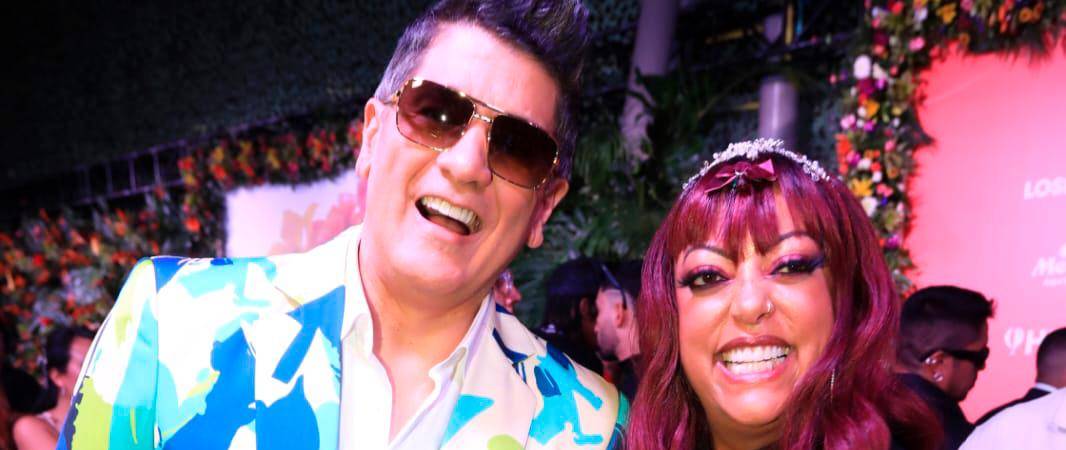 Eddy Herrara y La India se reencontraron en esta ceremonia. / FOTO: ESNEYDER GUTIÉRREZ 