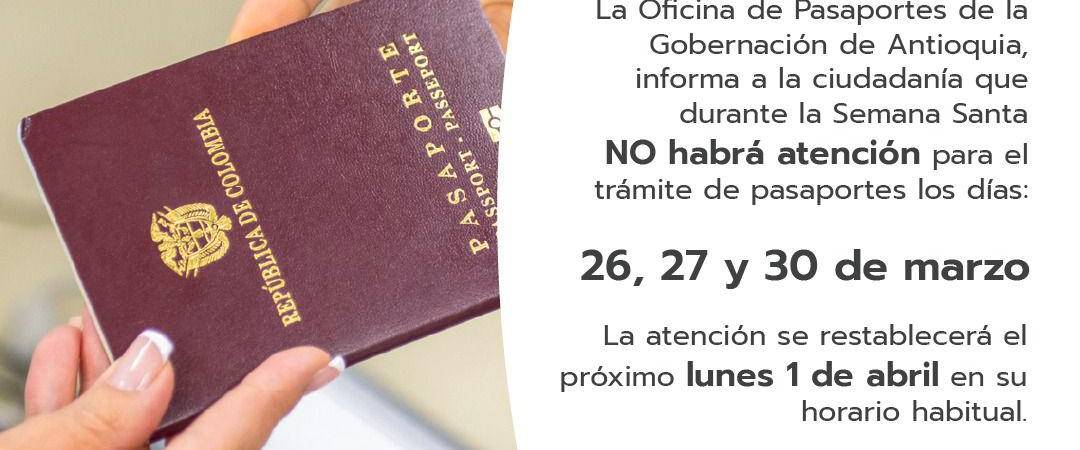 ¡Ojo! Durante Semana Santa la Alcaldía de Medellín y la Gobernación modifican sus horarios de atención al público
