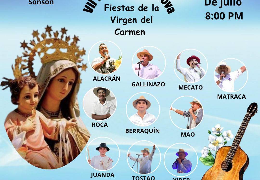 Fiestas de la Virgen y Festival de Trova, el parche es en Sonsón