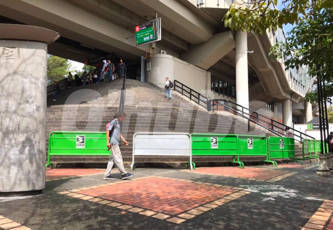 El crimen de Leal Portela ocurrió en la plazoleta de la estación Estadio del metro. FOTO: LAURA ROSA JIMÉNEZ VALENCIA