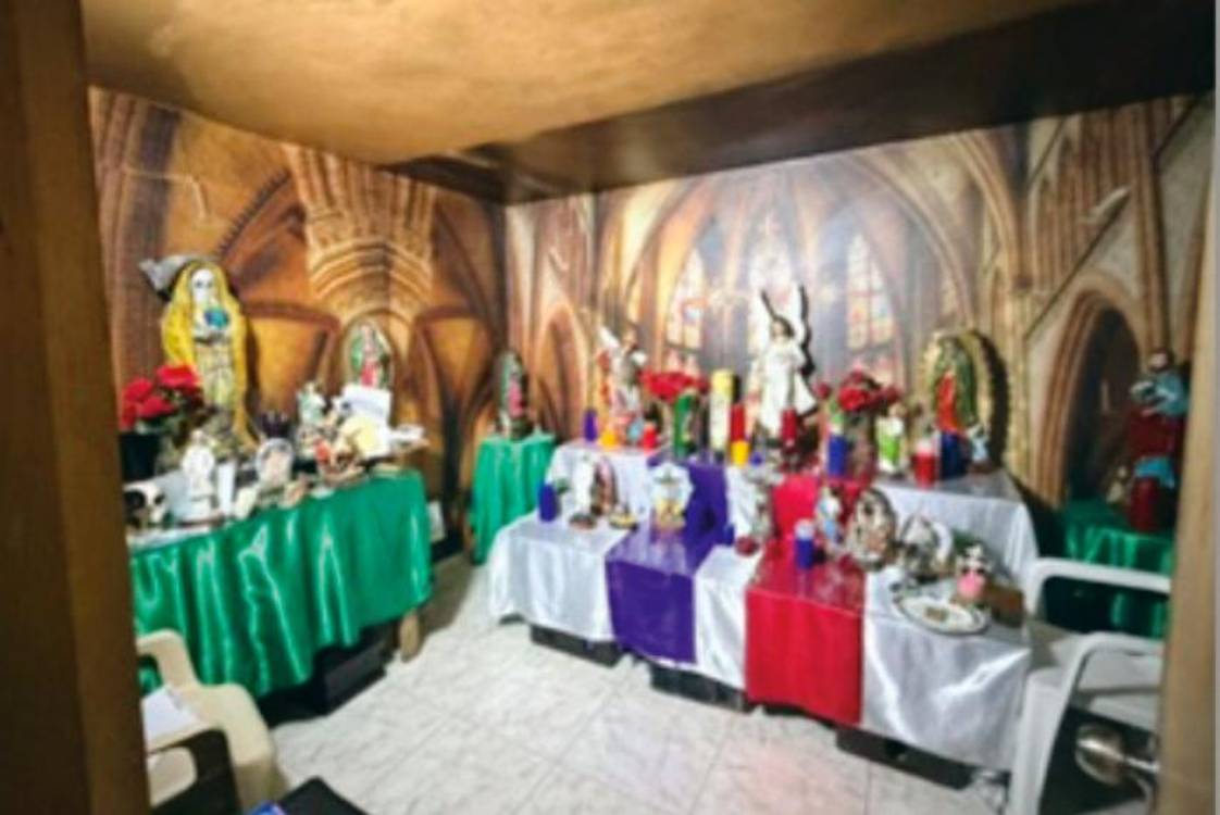 Ubican ‘Oficina Premium’ de sicarios con cuarto de santería