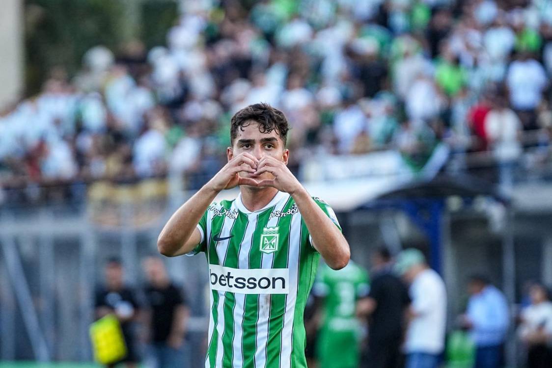 Juan Manuel Rengifo anotó el gol de la victoria para Nacional. FOTO: DAVID JARAMILLO - COLPRENSA