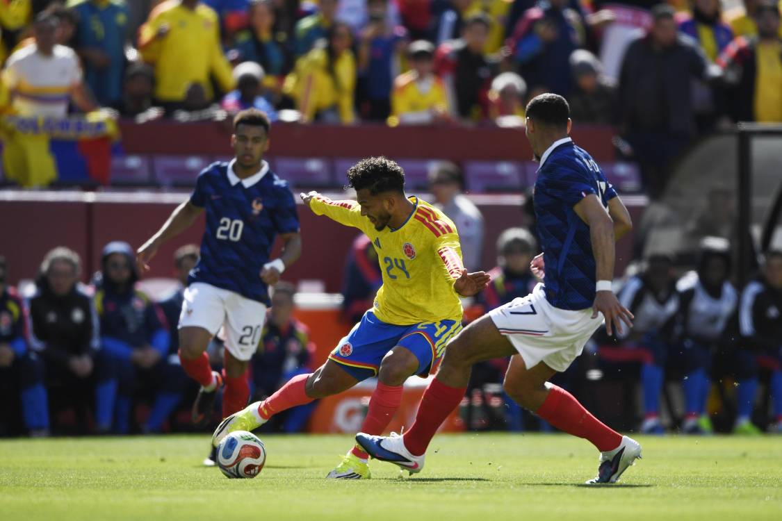 Los delanteros estelares de la Tricolor, como Luis Javier Suárez (centro), se fueron en blanco en estos juegos amistosos de preparación al Mundial. FOTO: GETTY