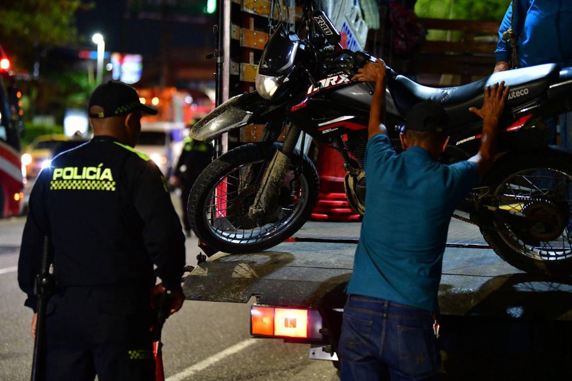 Más de 500 motos fueron inmovilizadas en la noche de Halloween en Medellín