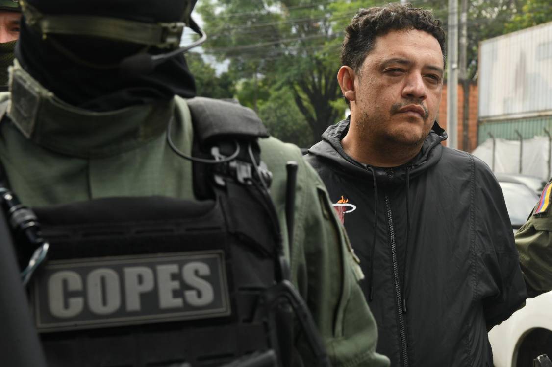 Sergio Alejandro Tamayo Mesa, alias Álex Mentiras, cayó en San Vicente Ferrer, Oriente antioqueño. FOTO: CORTESÍA POLICÍA METROPOLITANA