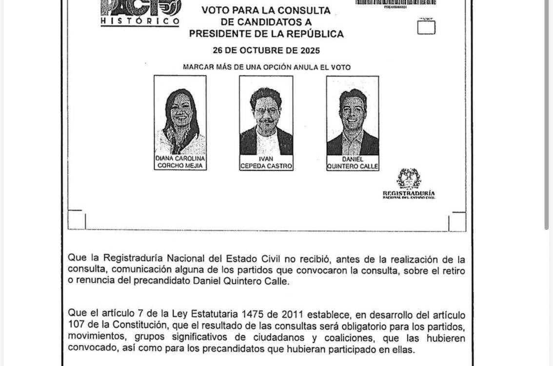 IMAGEN: REGISTRADURÍA NACIONAL