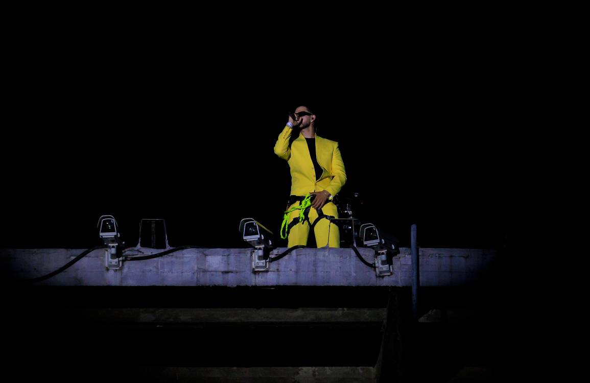 El doble que apareció en el techo del Atanasio. FOTO: CAMILO SUÁREZ