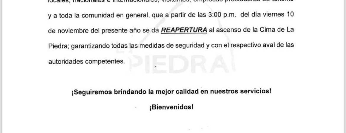 ¡Lista pa’l puente! Volvieron a abrir la Piedra del Peñol tras ocho días de emergencia 