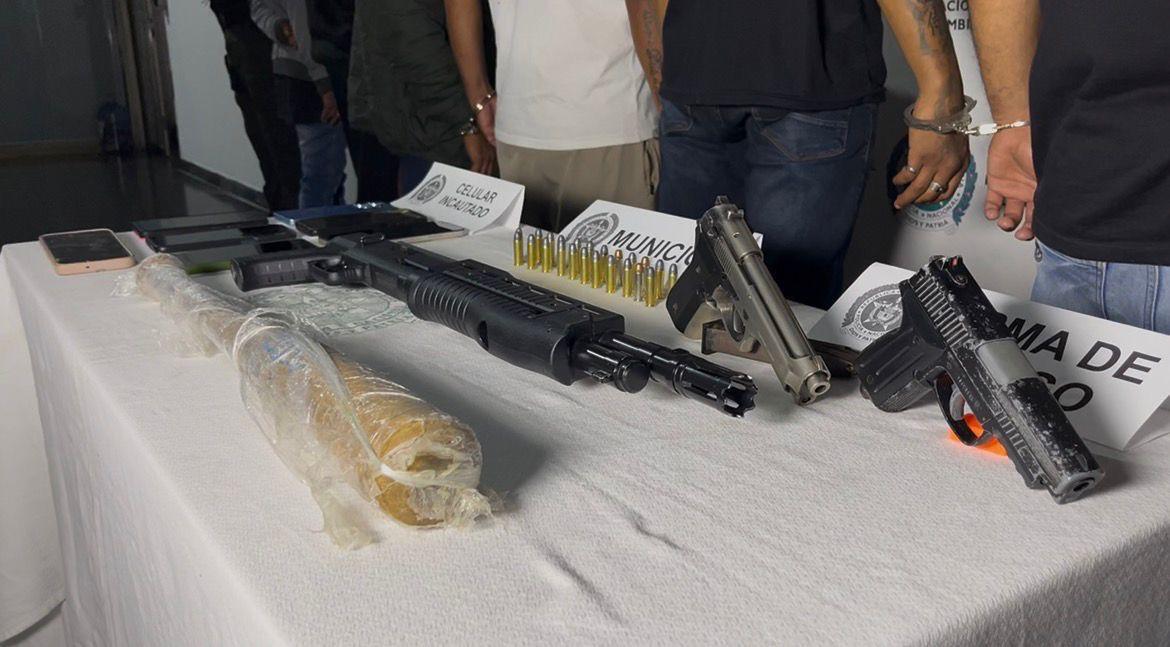 Elementos incautados a la estructura criminal. FOTO: POLICÍA METROPOLITANA VALLE DE ABURRÁ
