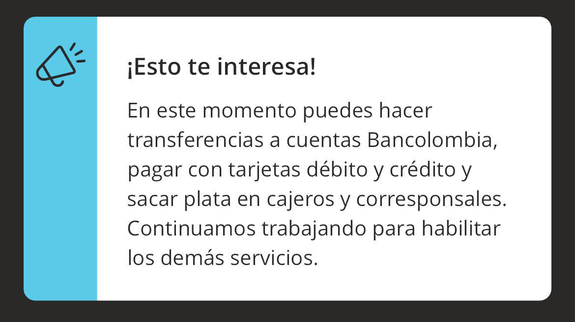 Volvió a caerse la aplicación de Bancolombia: esto dice la entidad