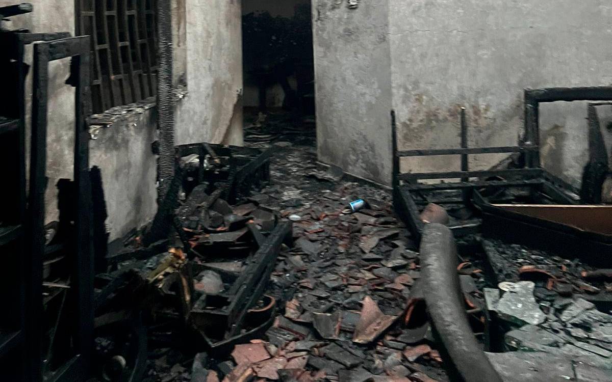 Así quedó el hogar de la familia Jaramillo tras el incendio. /FOTOS: CORTESÍA