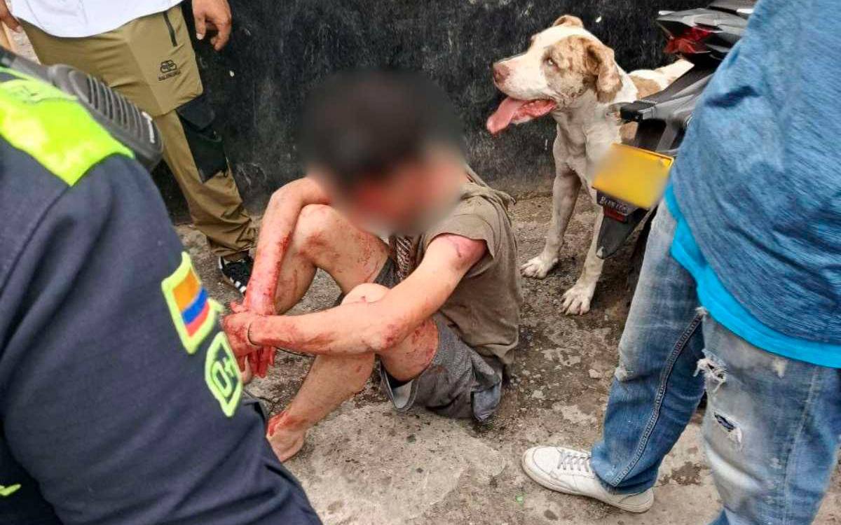 Lo golpearon entre 15 personas con tablas, puños, patadas y hasta correas. /FOTO: CORTESÍA