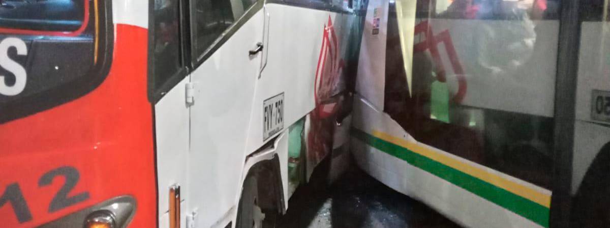 Así fue el choque en el Centro. /FOTOS; CORTESÍA 