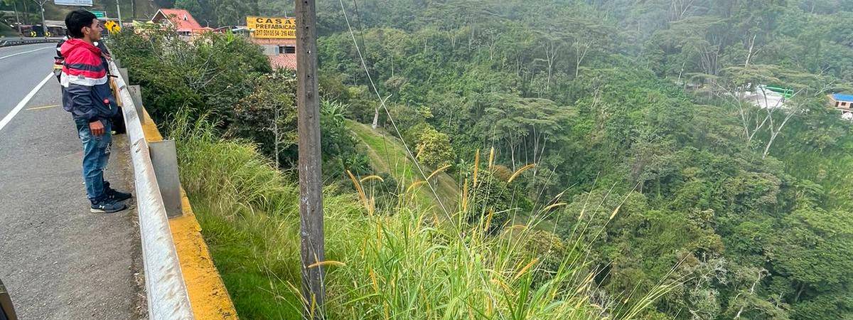 Este fue el sitio en el que se presentó el accidente. . /FOTO: SINDY VALLE.