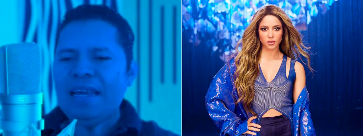 Juan Carlos Domínguez y Shakira. /FOTOS: CAPTURA DE VIDEO E INSTAGRAM