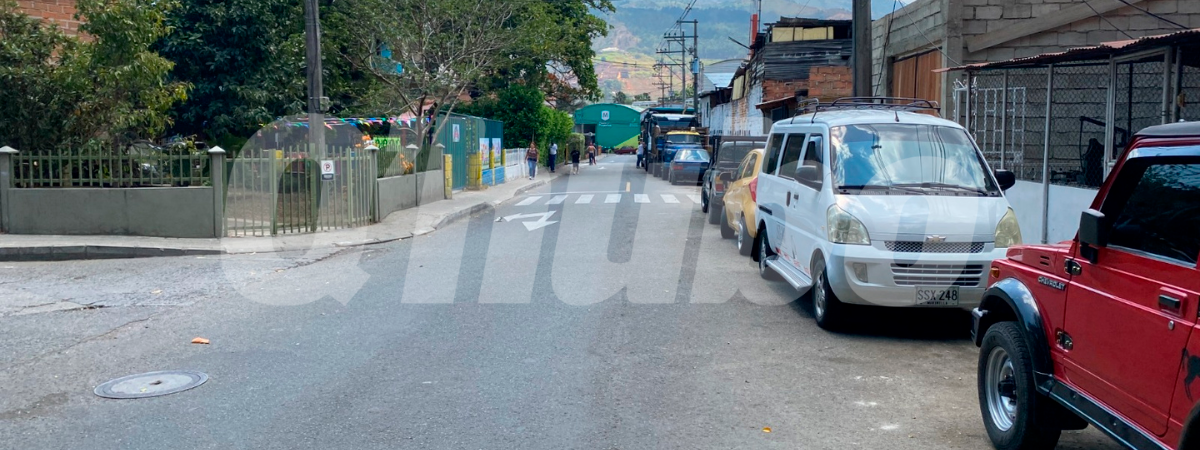 Lugar en el que la víctima fue auxiliada por la Policía. /FOTO: ANDRÉS FELIPE OSORIO GARCÍA