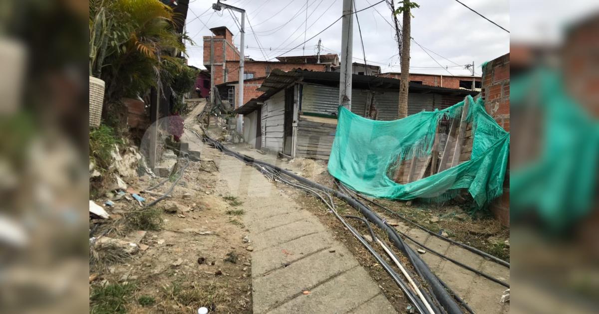 Sector donde asesinaron a Ovidio Higuita en Bello. FOTO: LAURA ROSA JIMÉNEZ VALENCIA
