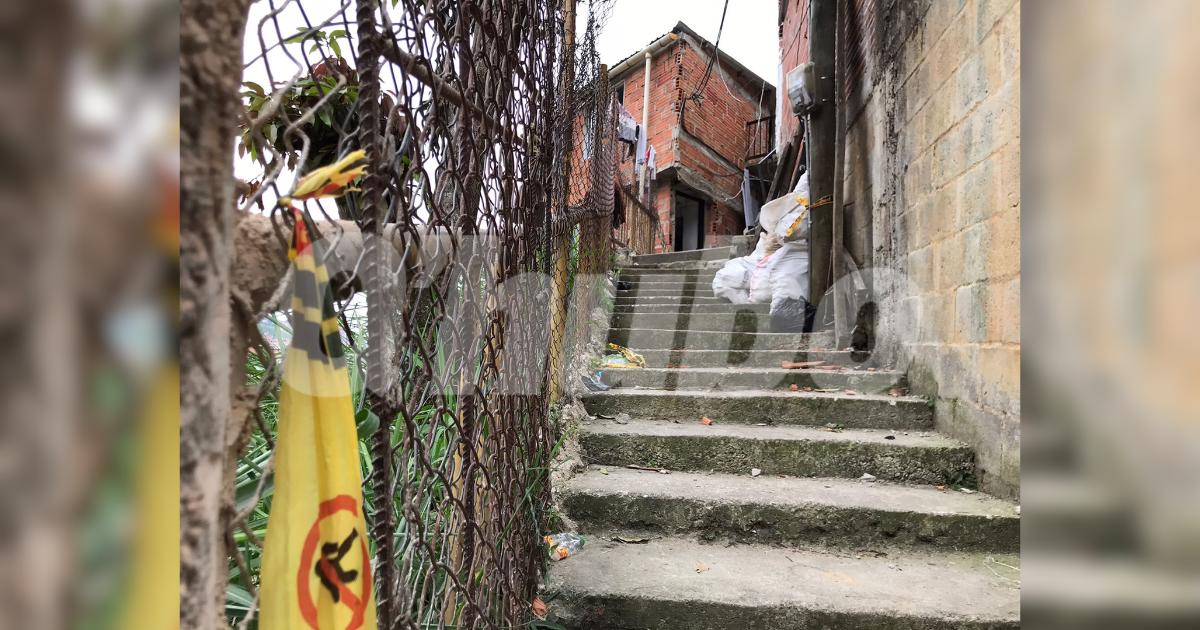 Lugar donde ocurrió el homicidio de Deiner Eduardo en el barrio Nuevos Conquistadores. FOTO: LAURA ROSA JIMÉNEZ VALENCIA