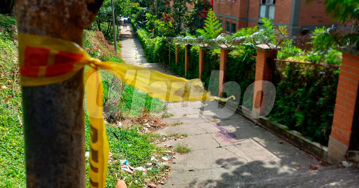 En este lugar cayó muerto Edinson Enrique. /FOTO: MAURICIO PALACIO BETANCUR