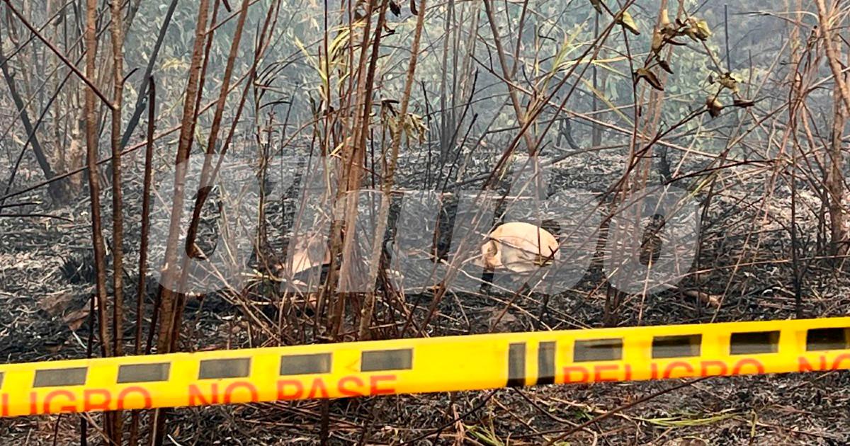 Así fuero hallados los restos. /FOTO: CORTESÍA