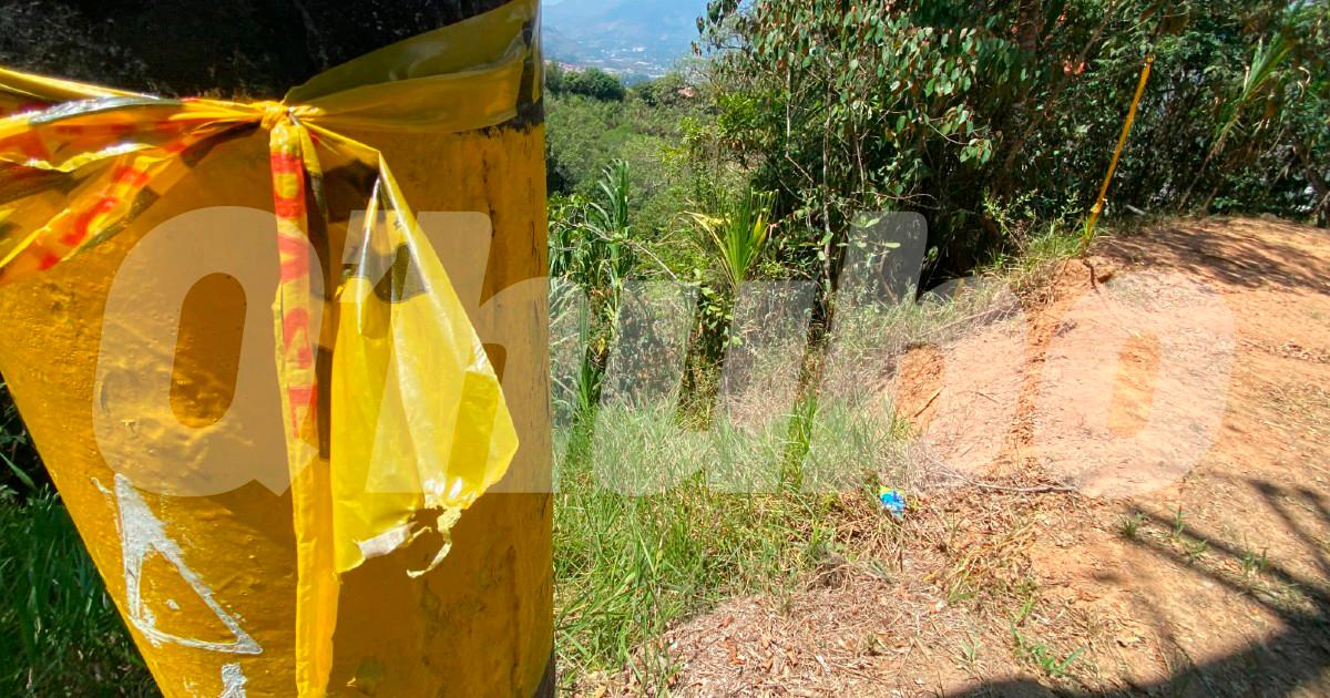 En este sector de la vereda La Meseta de Girardota, fueron encontrados 2 cuerpos. /FOTO: ANDRÉS FELIPE OSORIO GARCÍA