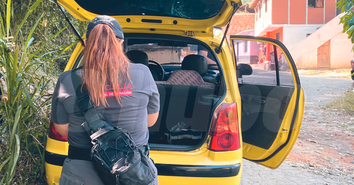 Cuando las autoridades se acercaron a inspeccionar el automotor, encontraron que estaba sin seguro. /FOTO: ANDRÉS FELIPE OSORIO GARCÍA.