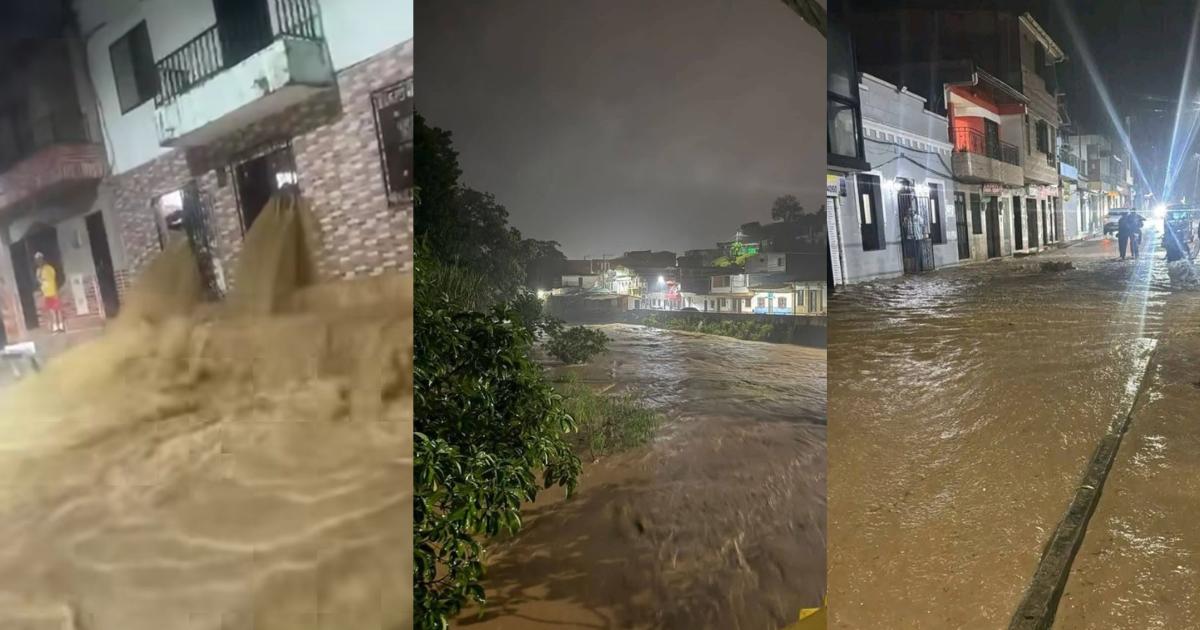 Así fueron las inundaciones por lluvias en Cisneros. <b><span class=mln_small-caps_mln>/FOTO: ALCALDÍA DE CISNEROS </span></b>