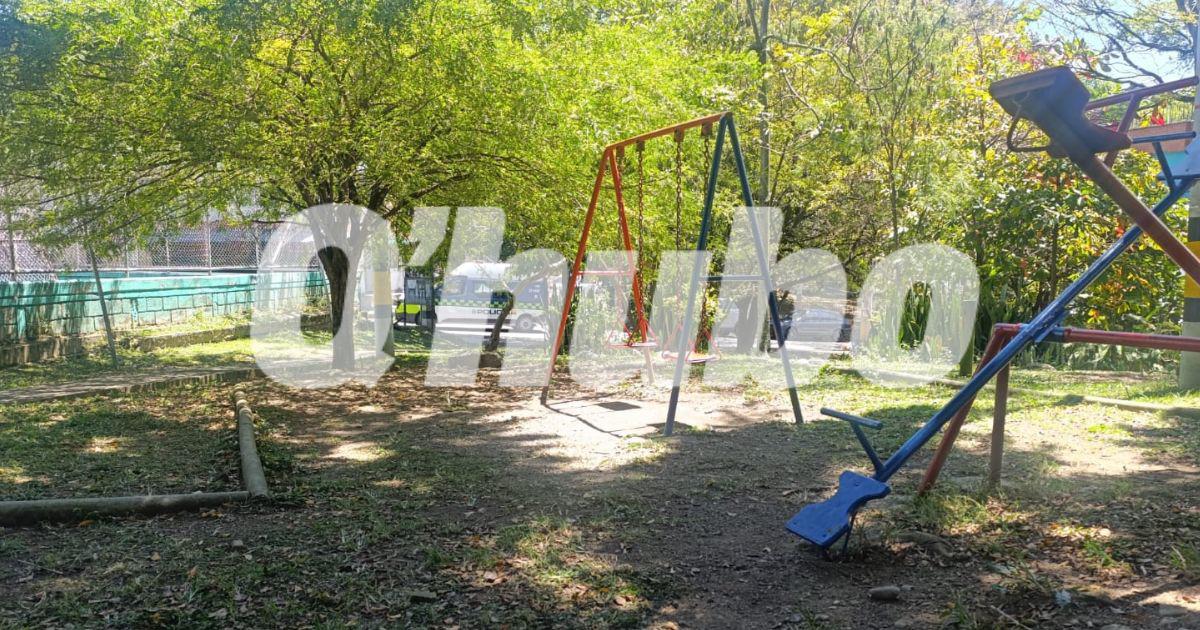 Parque de Castilla donde fue encontrado el cuerpo de esta joven. FOTO: ALEJANDRA MORALES