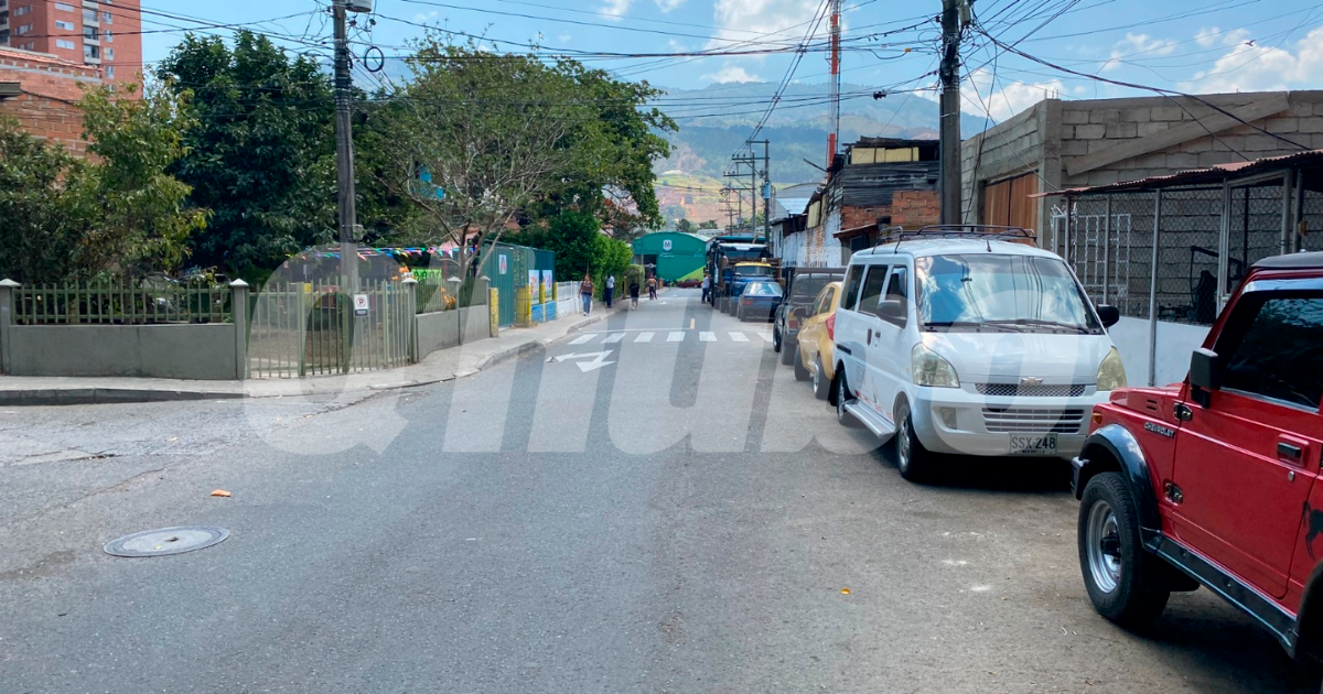 Lugar en el que la víctima fue auxiliada por la Policía. /FOTO: ANDRÉS FELIPE OSORIO GARCÍA