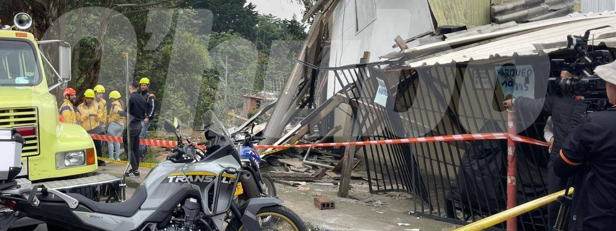 Vivienda afectada tras choque. /FOTO: SINDY VALLE