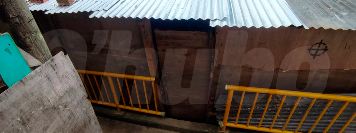 Esta es la vivienda en la que fue encontrada Ana Rosa gravemente herida. /FOTO: ANDRÉS GARCÍA.