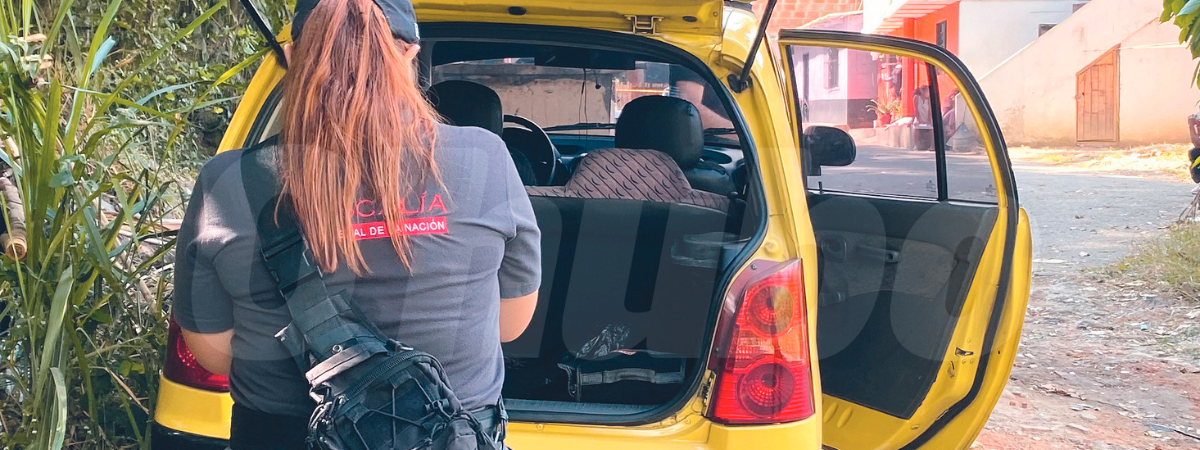 Cuando las autoridades se acercaron a inspeccionar el automotor, encontraron que estaba sin seguro. /FOTO: ANDRÉS FELIPE OSORIO GARCÍA.